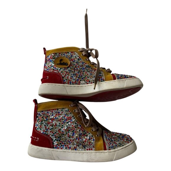 CHRISTIAN LOUBOUTIN BIP BIP WOMAN ORLATO FLAT GLITTER SNEAKERS Size: EU 40, US 9 - Picture 4 of 16